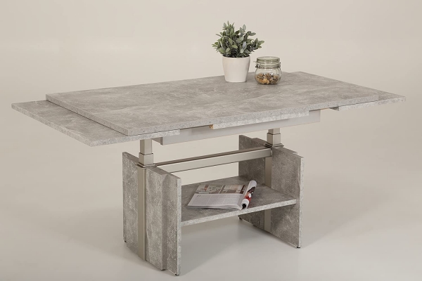 Couchtisch Jerome Beton | Lift | ausziehbar + höhenverstellbar